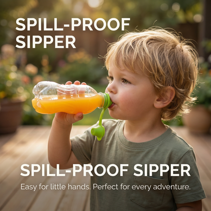 Silicone Spill Proof Bottle Tops for Kids (3 Pack)