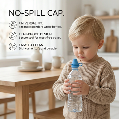 Silicone Spill Proof Bottle Tops for Kids (3 Pack)