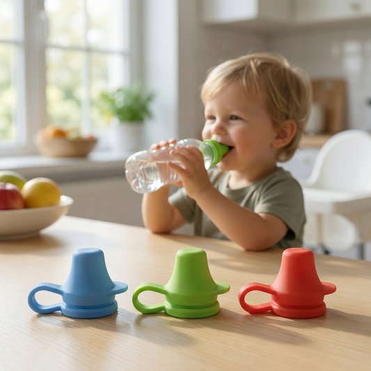 Silicone Spill Proof Bottle Tops for Kids (3 Pack)