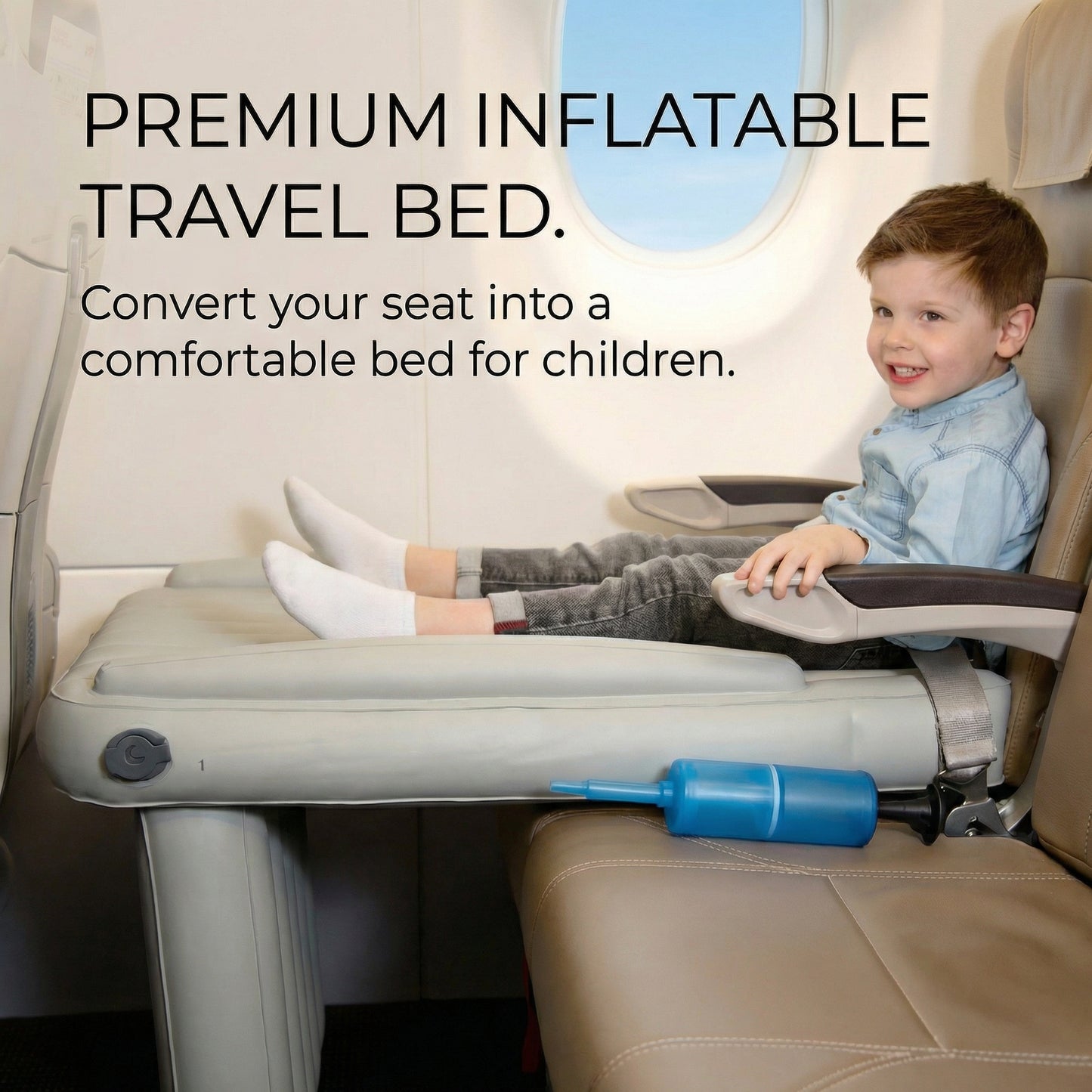 Inflatable Travel Bed for Kids