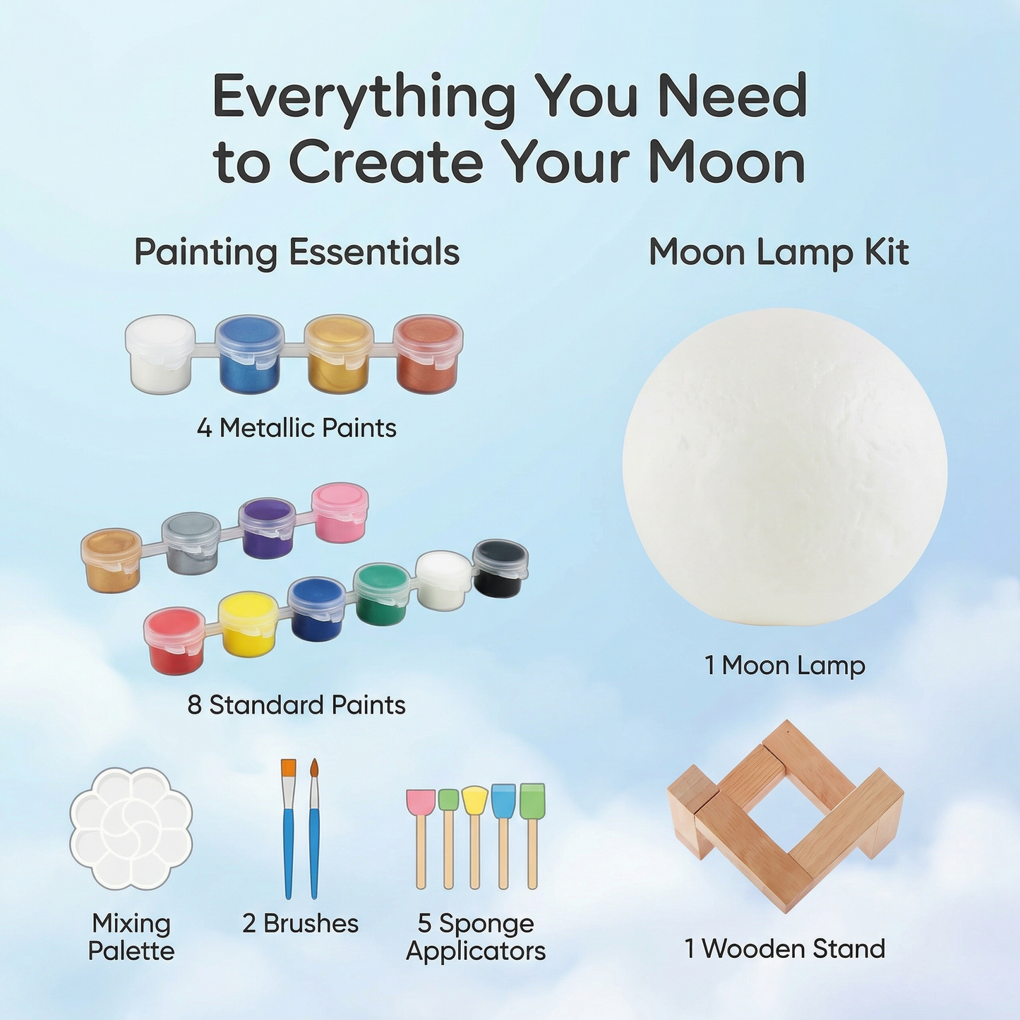 Paint Your Own Moon Night Light