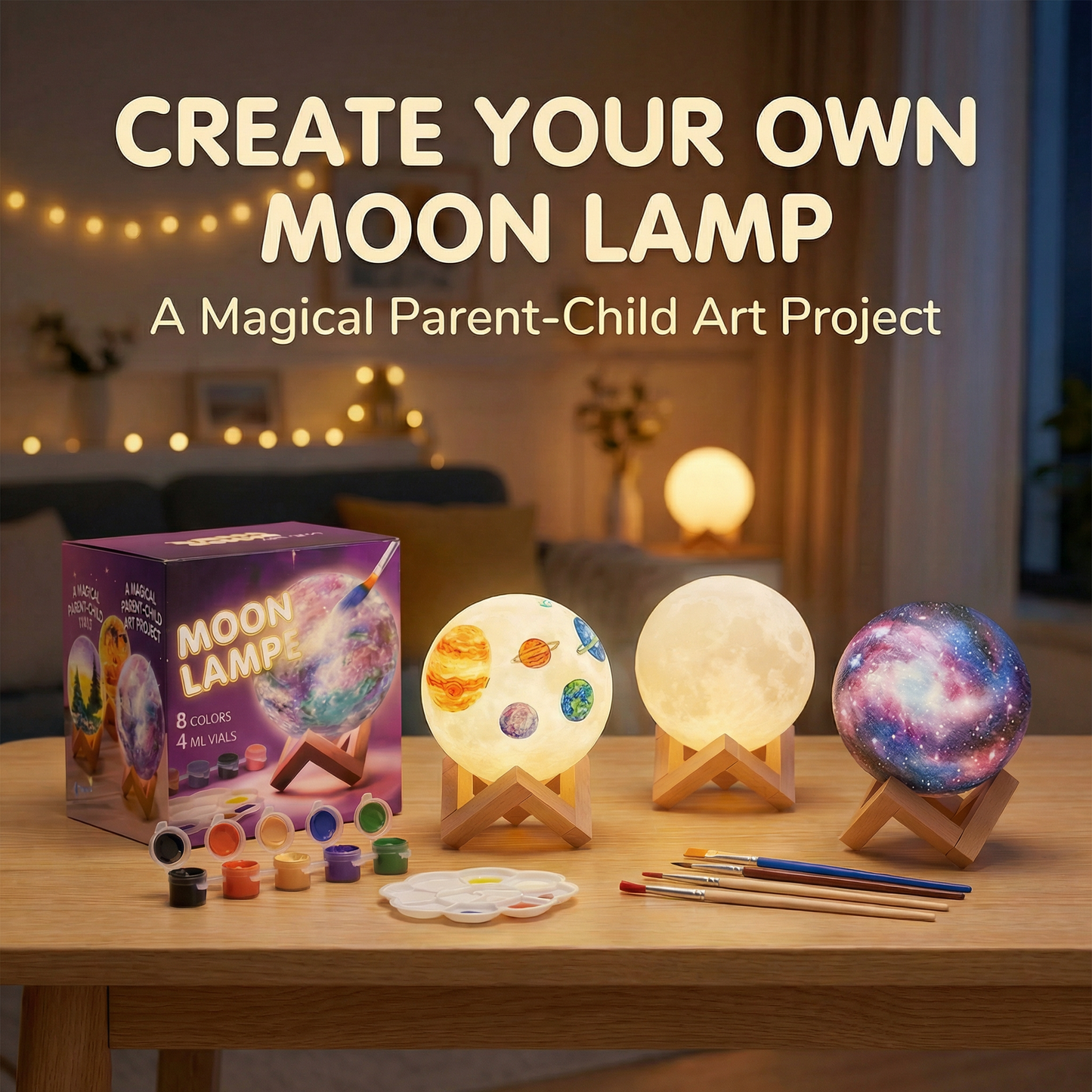 Paint Your Own Moon Night Light
