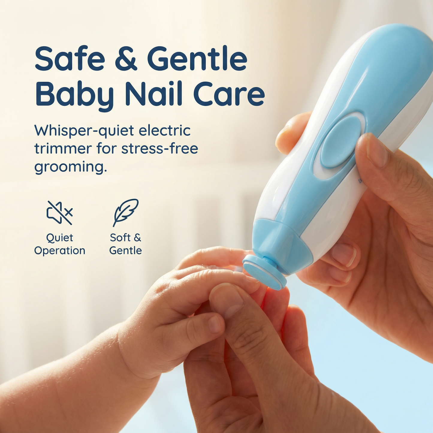 Gentle Electric Nail Trimmer for Babies