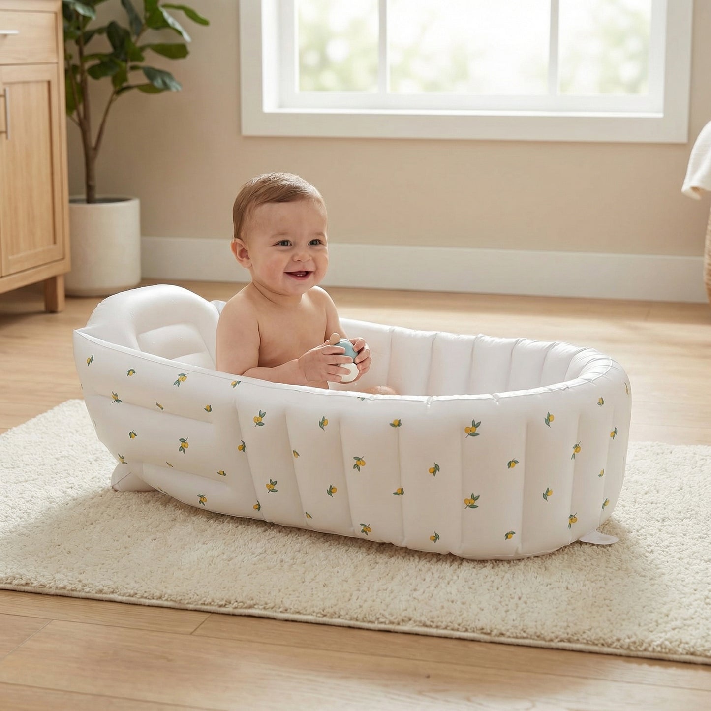 Inflatable Baby Bath Tub for Home and Travel