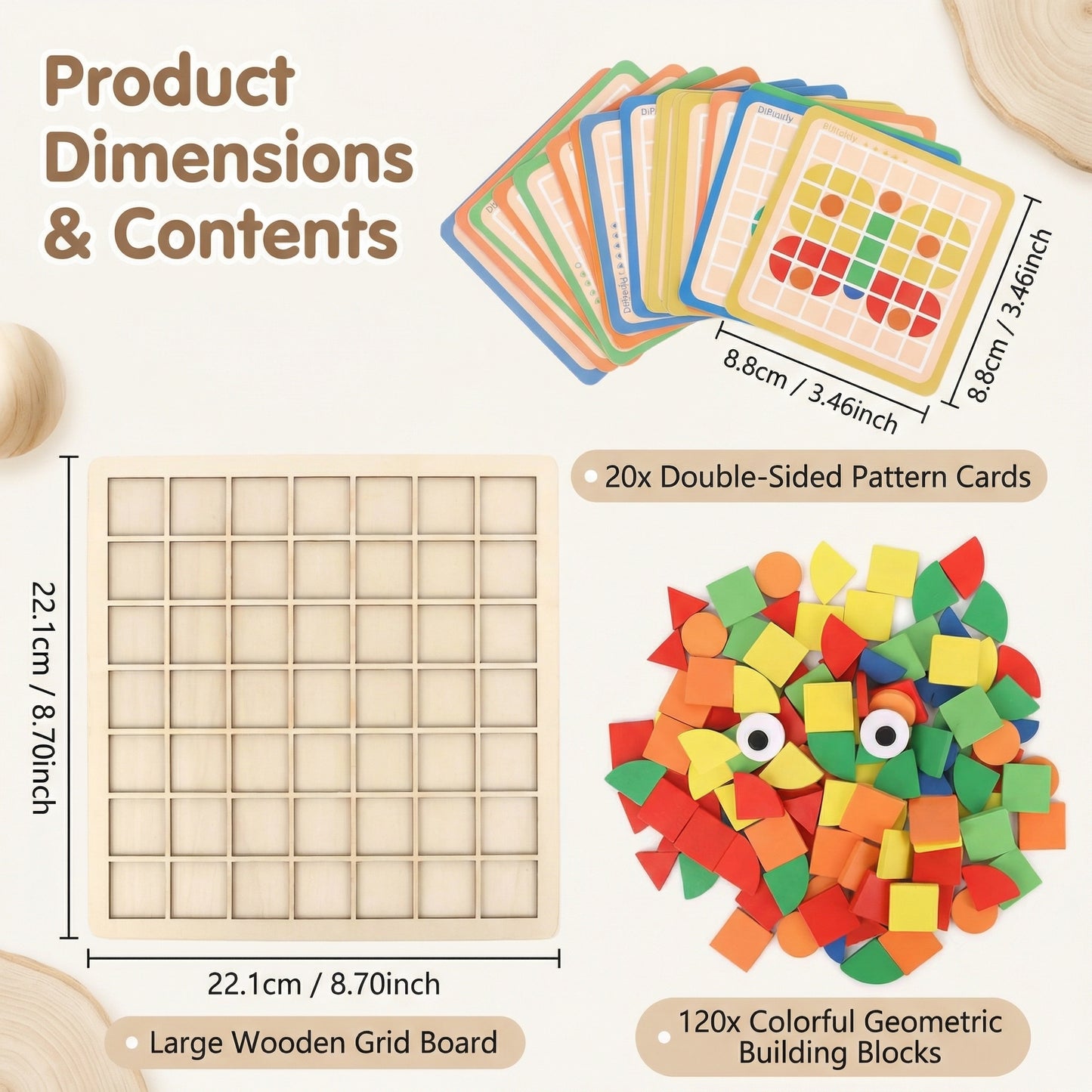 Montessori Mosaic Puzzle Board