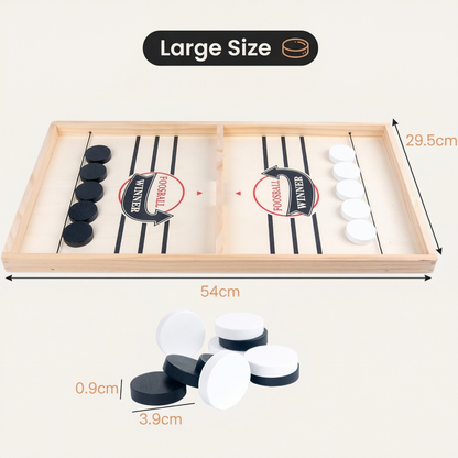 Wooden Slingshot Puck Game