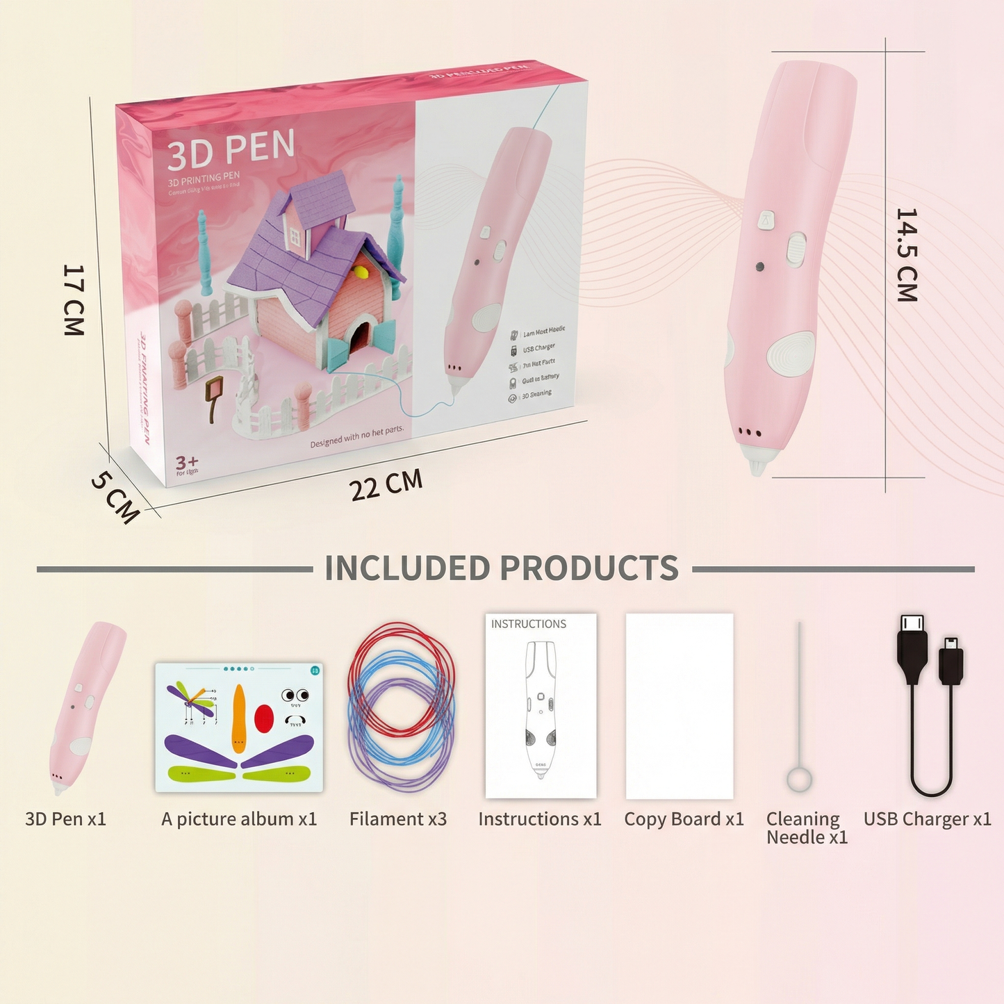 3D Pen Low Temperature for Kids