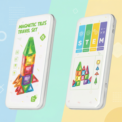 Mini Magnetic Building Blocks Travel Set