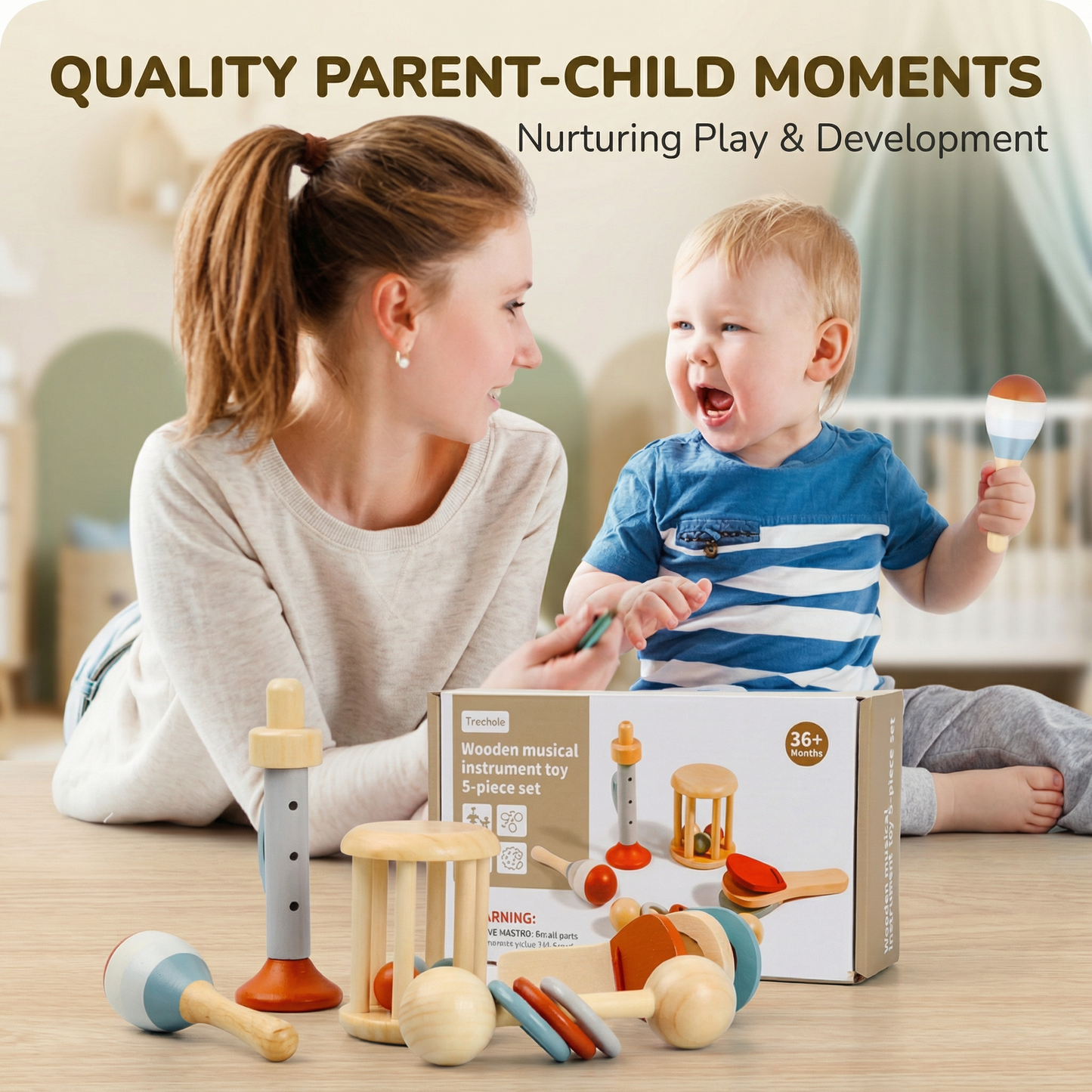 Montessori Wooden Musical Instruments Set