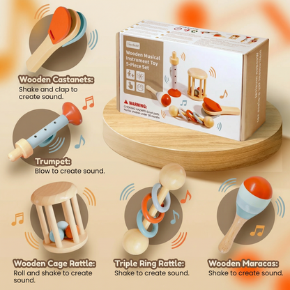 Montessori Wooden Musical Instruments Set
