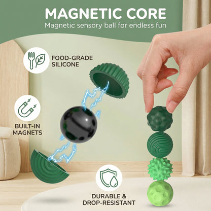 Magnetic Sensory Balls for Kids (8pcs)
