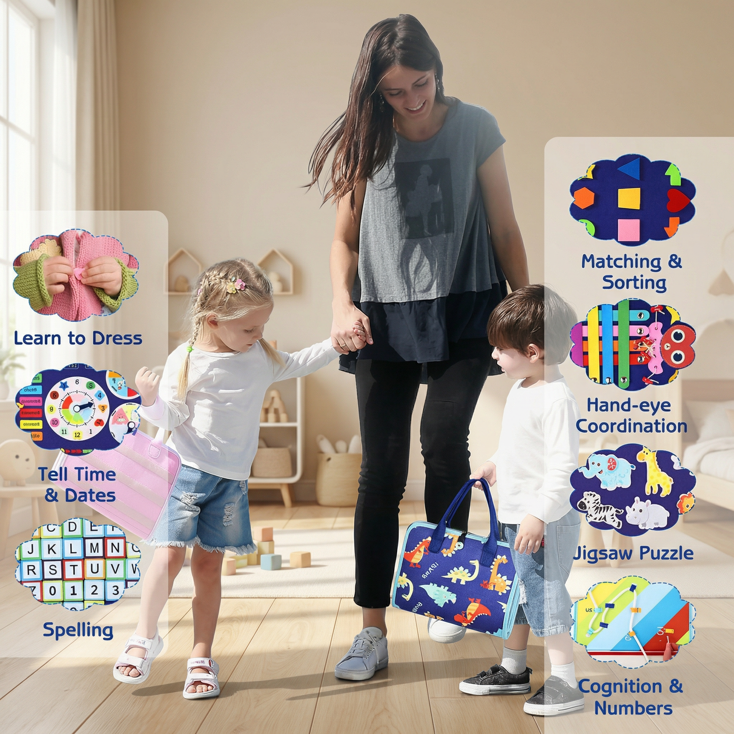 Montessori Busy Book for Toddlers