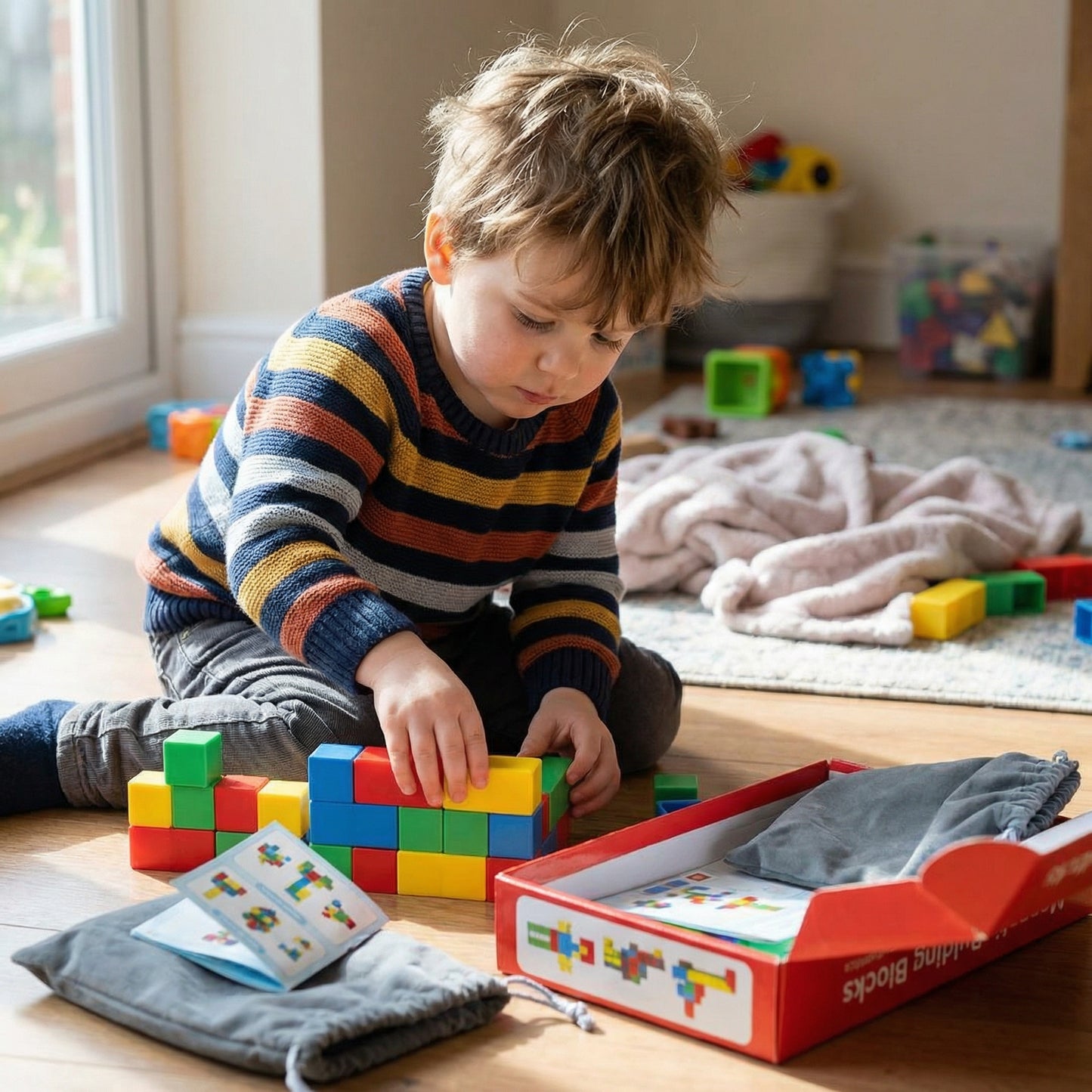 Magnetic Building Cubes for Kids
