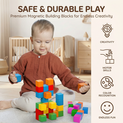 Magnetic Building Cubes for Kids