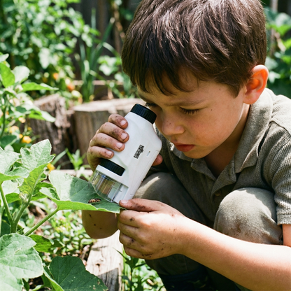 Kids Pocket Microscope with LED Light