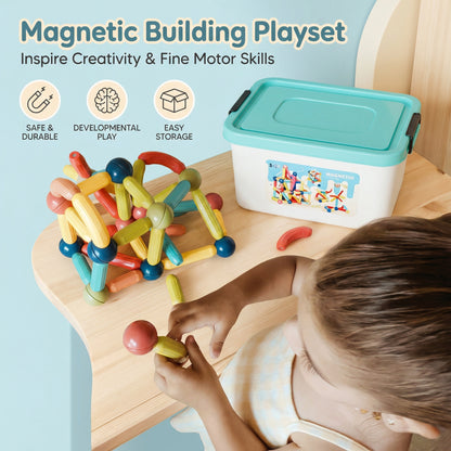 Magnetic Rods & Balls Construction Set