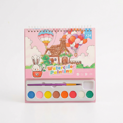 Travel Friendly Watercolour Colouring Kit for Kids