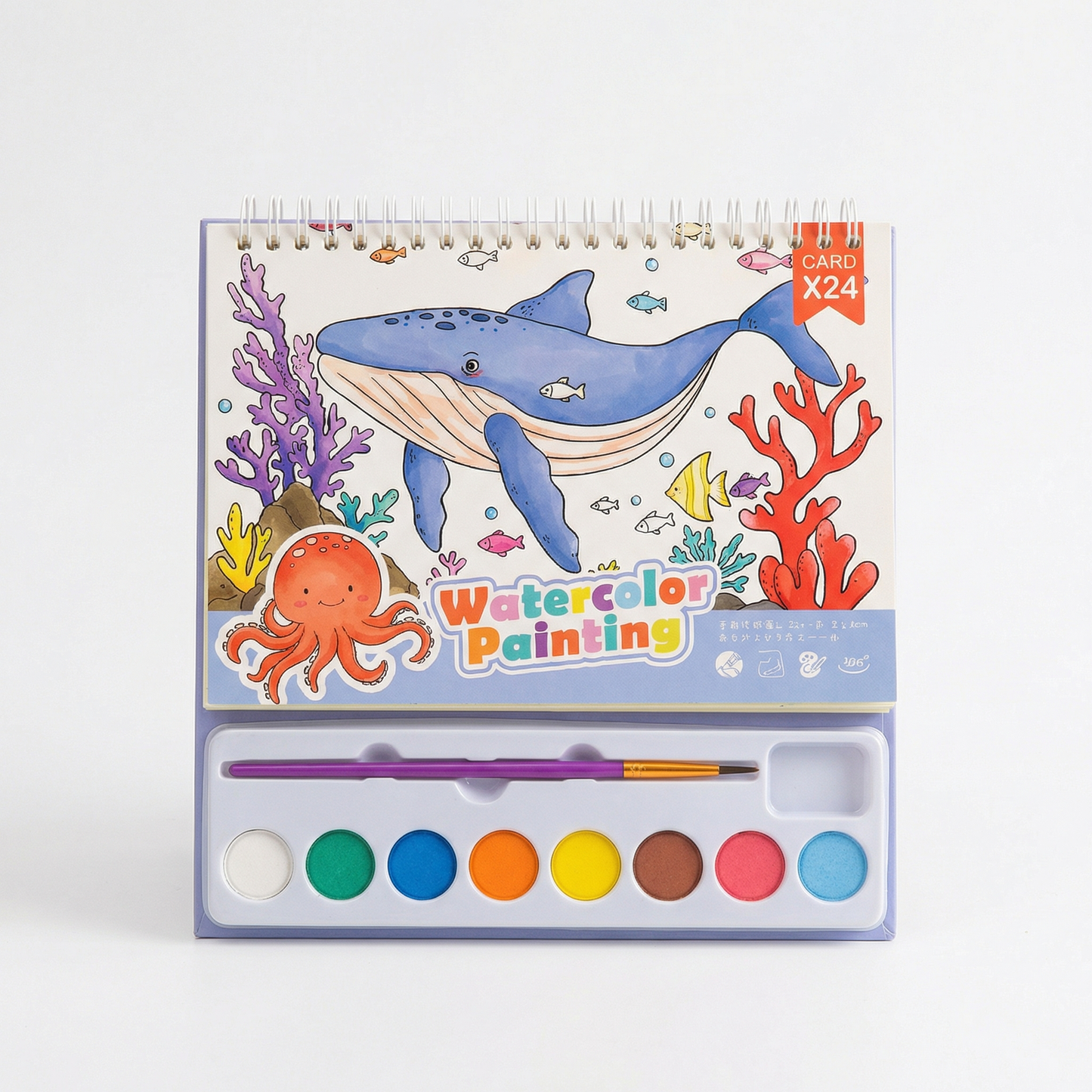 Travel Friendly Watercolour Colouring Kit for Kids