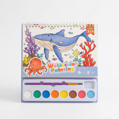 Travel Friendly Watercolour Colouring Kit for Kids