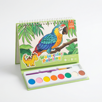 Travel Friendly Watercolour Colouring Kit for Kids