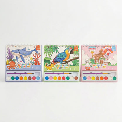 Travel Friendly Watercolour Colouring Kit for Kids