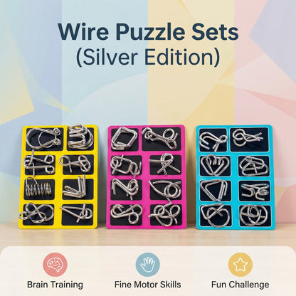 Metal Logic Puzzle 8-Piece set
