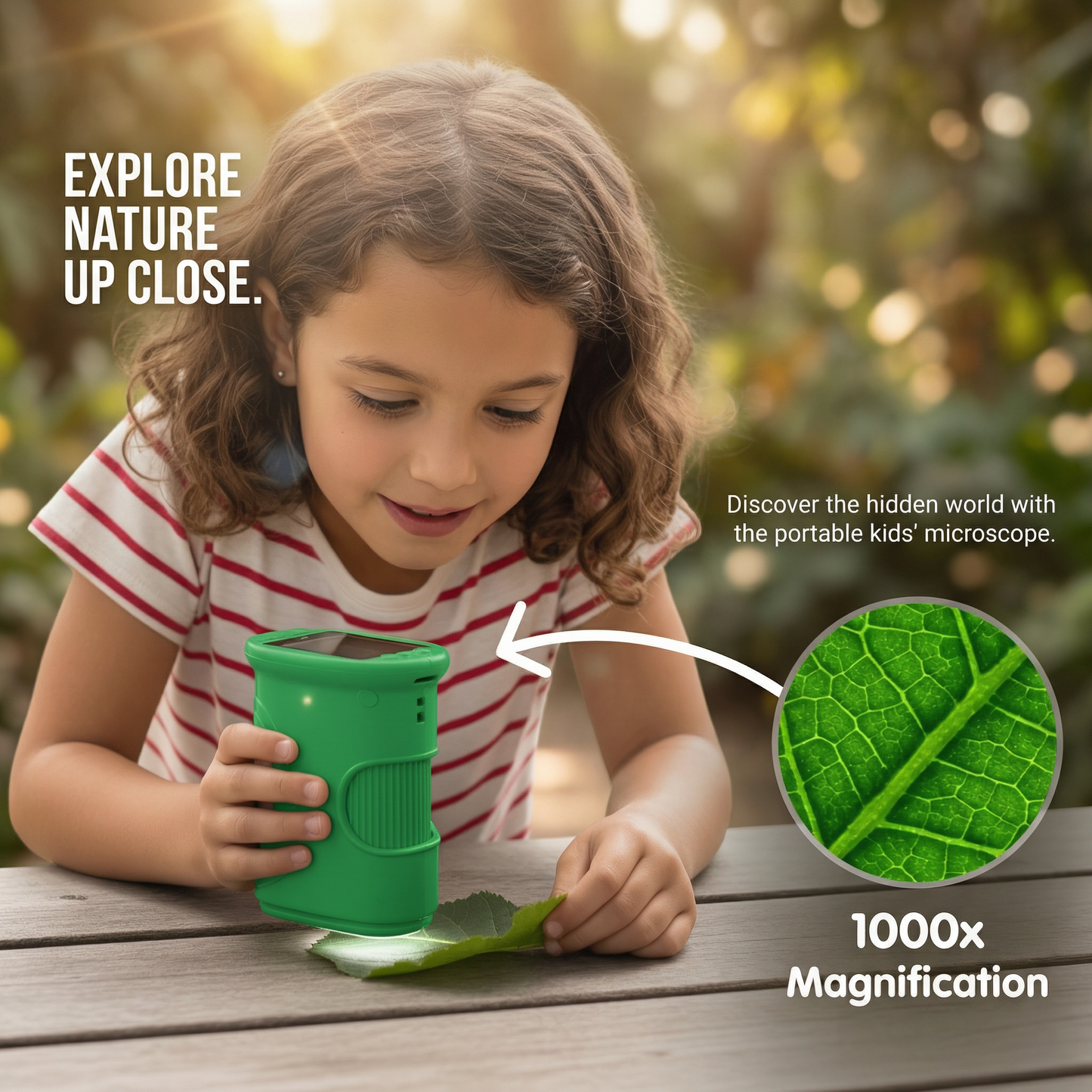 Kids Pocket Digital Microscope with Screen