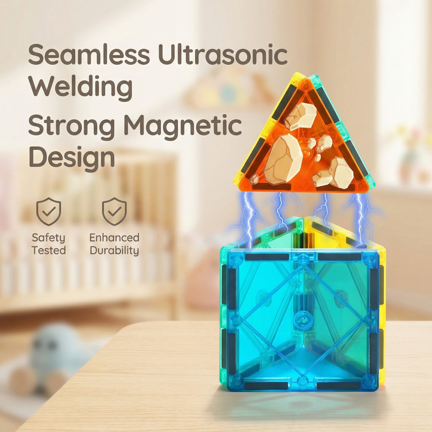 Magnetic Construction Tile Set (42pcs)