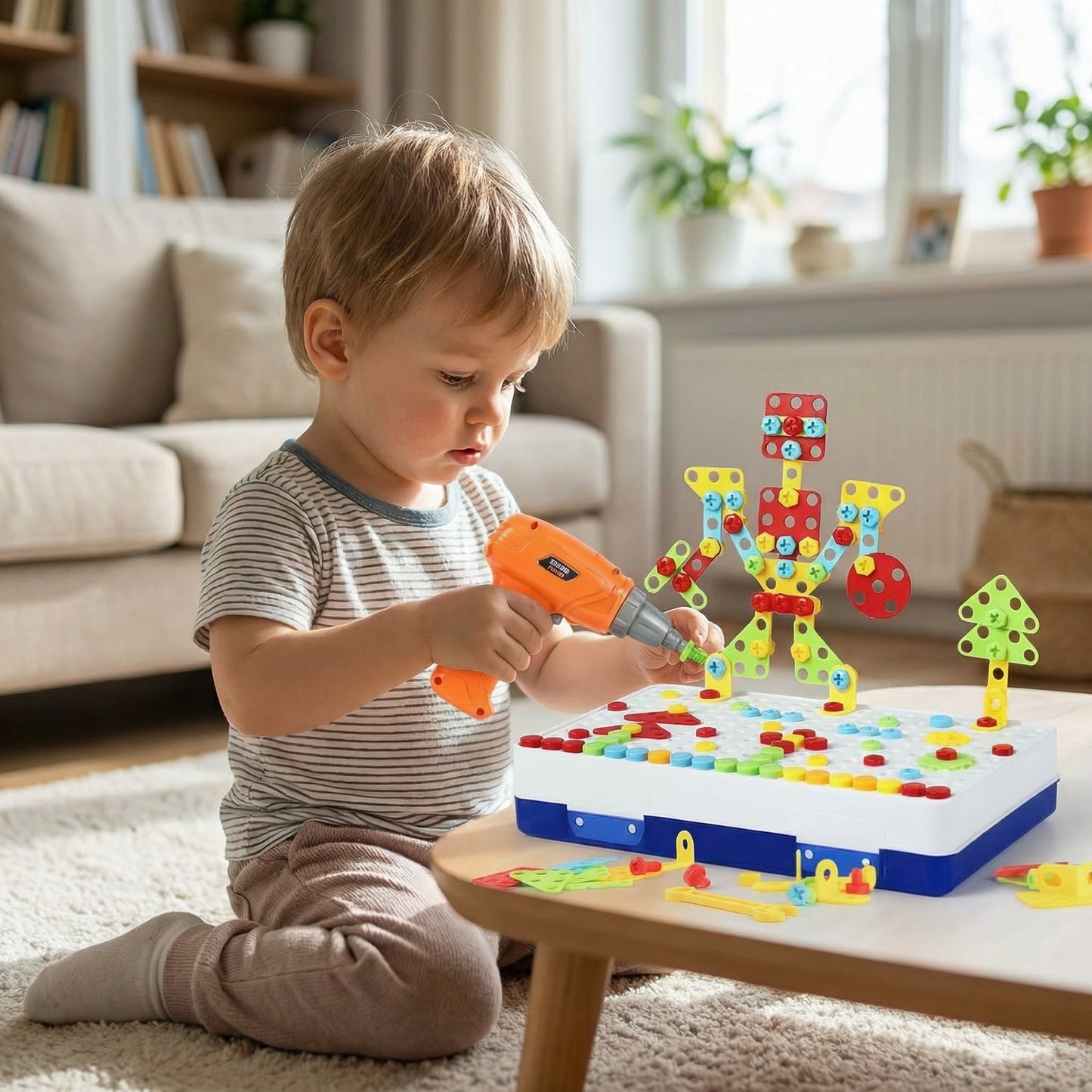 Kids Construction Drill Kit 200+ Pieces