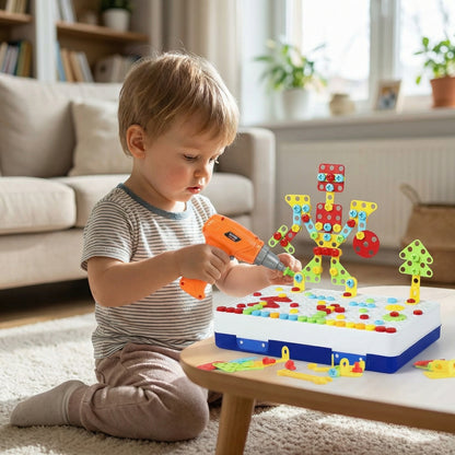 Kids Construction Drill Kit 200+ Pieces
