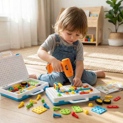 Kids Construction Drill Kit 200+ Pieces