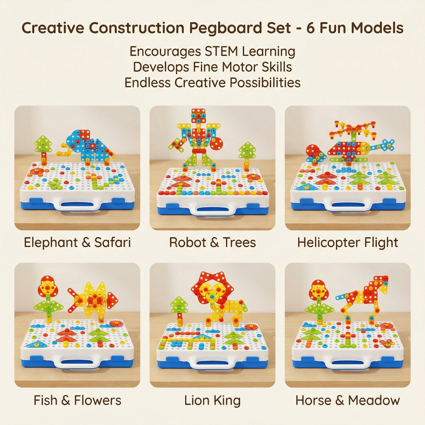 Kids Construction Drill Kit 200+ Pieces