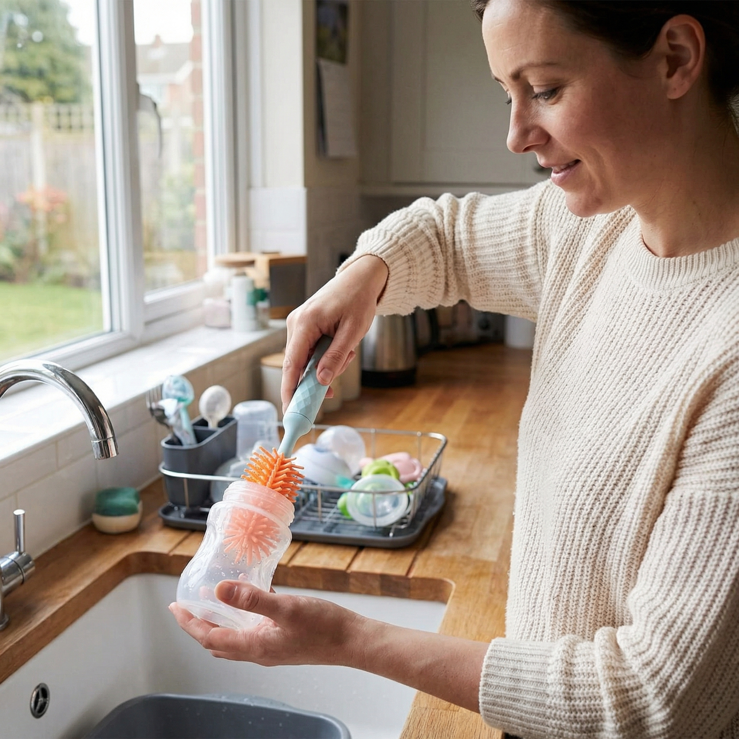 Electric Baby Bottle Cleaning Brush Set