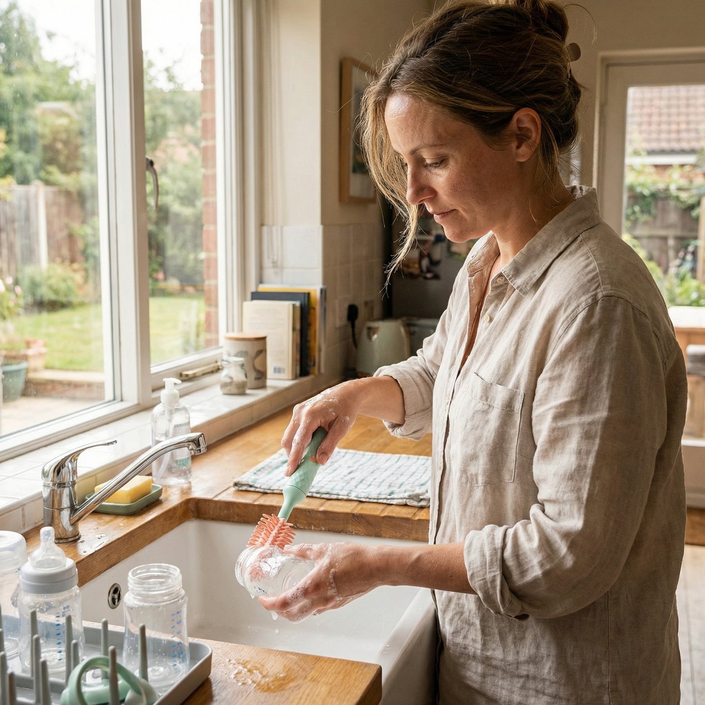 Electric Baby Bottle Cleaning Brush Set
