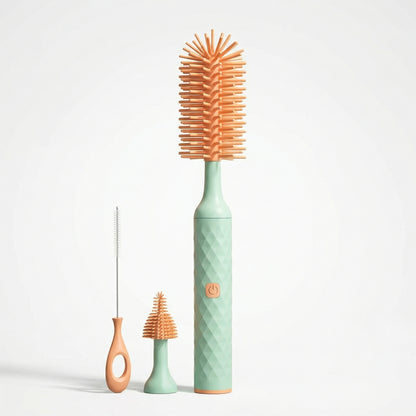 Electric Baby Bottle Cleaning Brush Set