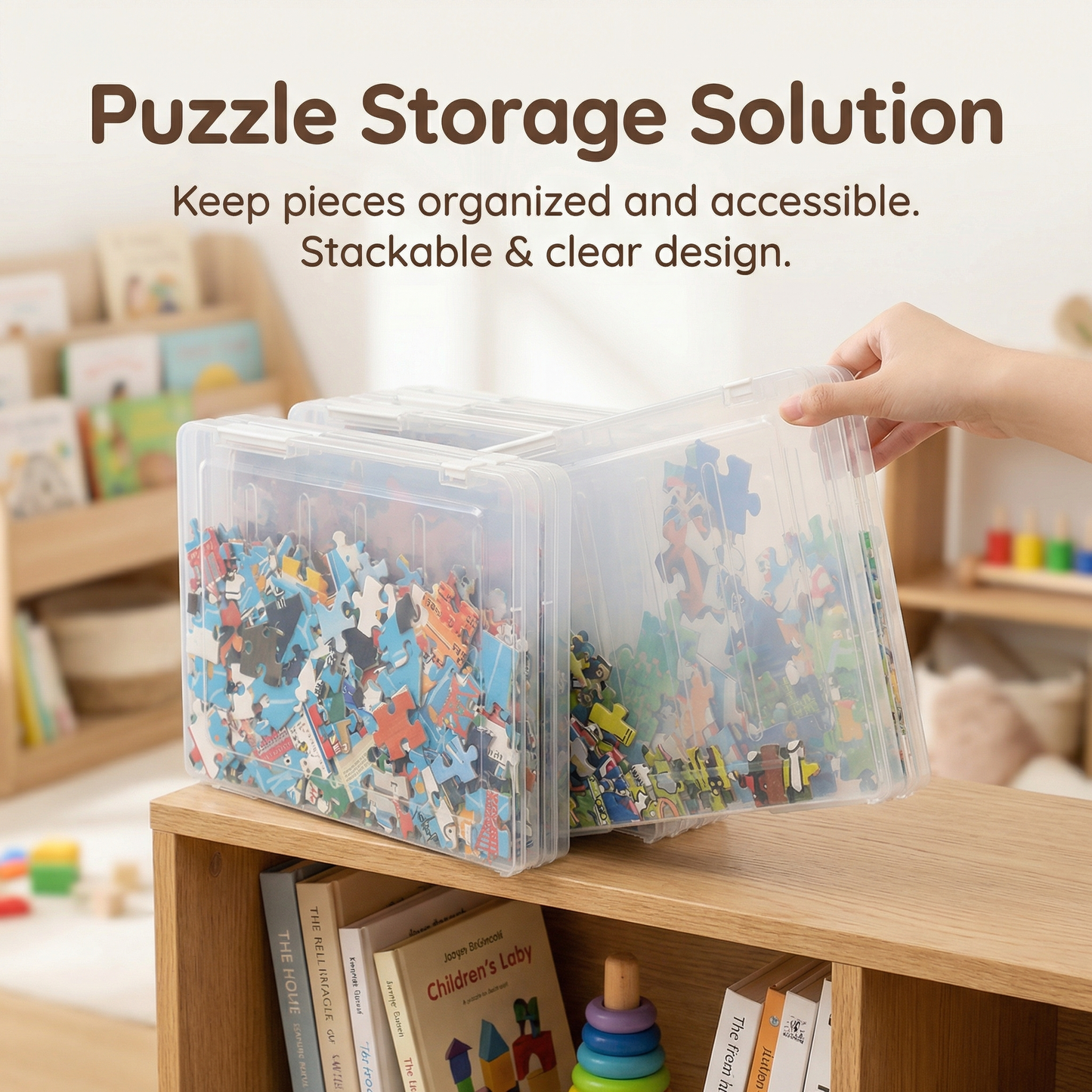 Puzzle and Games Organiser Box