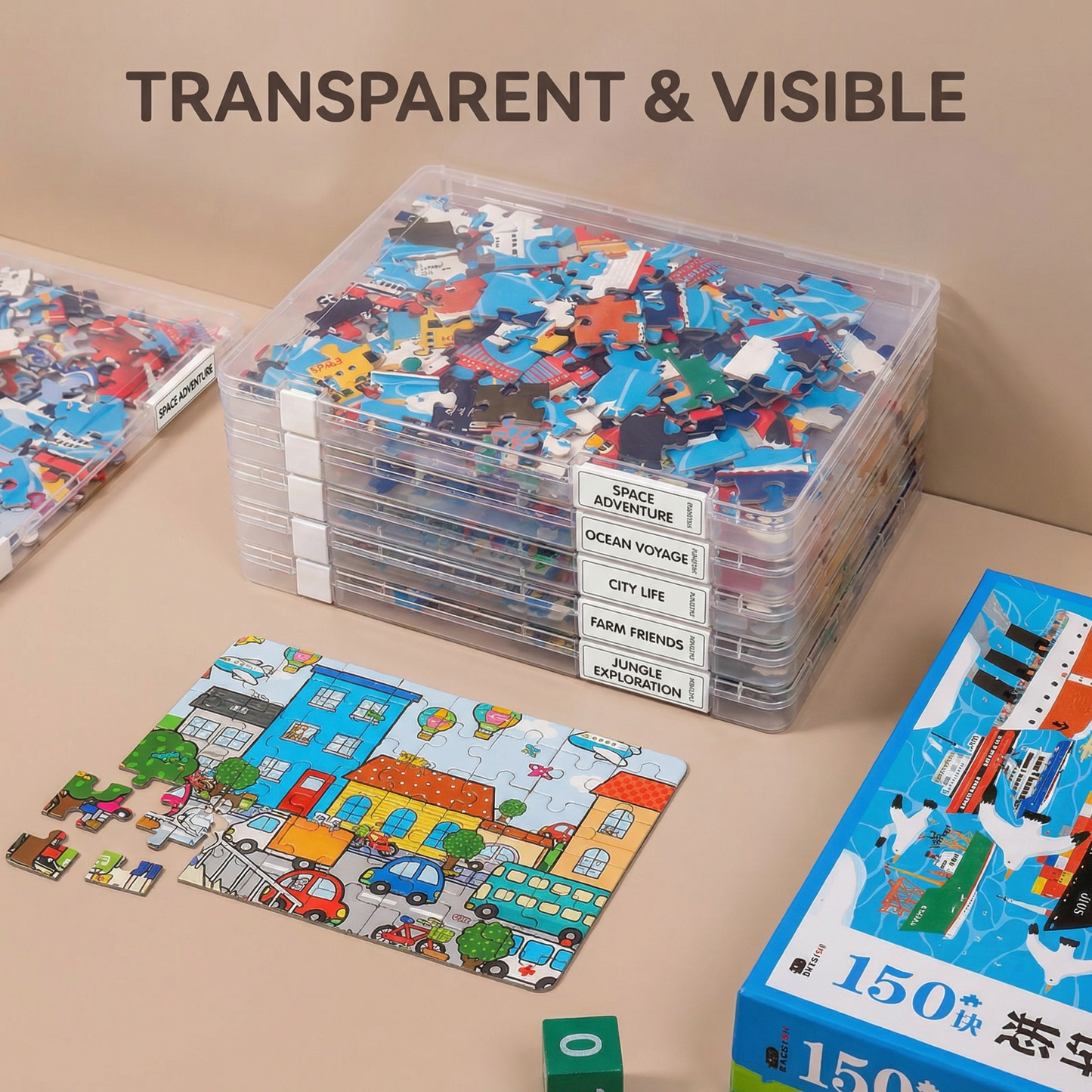 Puzzle and Games Organiser Box