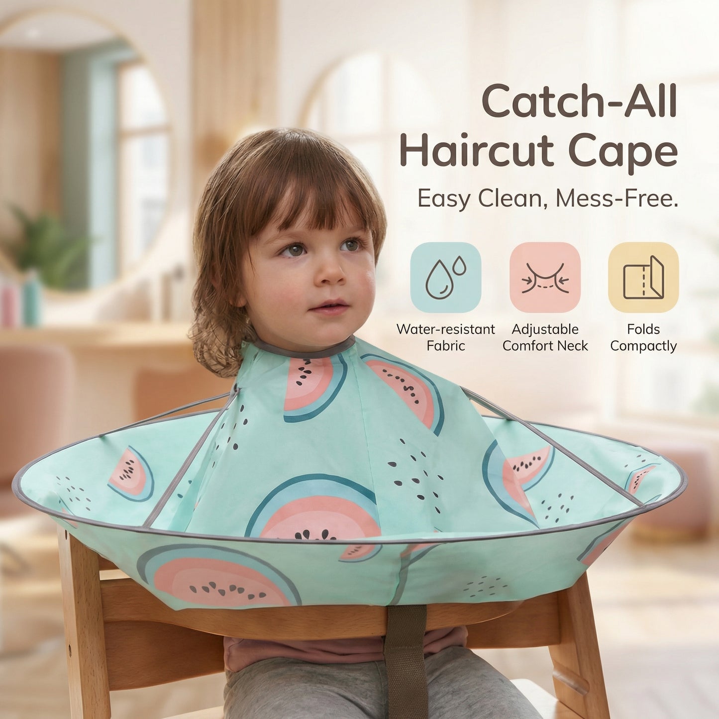 Foldable Kids Haircut Cape