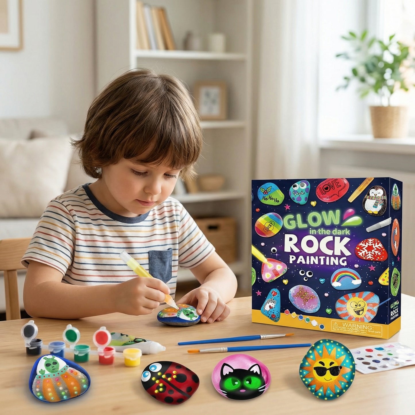 Glow in the Dark Rock Painting Kit