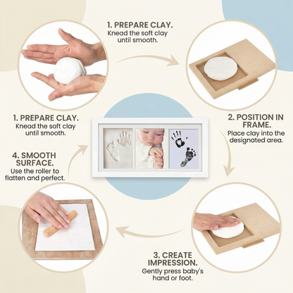 Baby Hand and Footprint Keepsake Frame