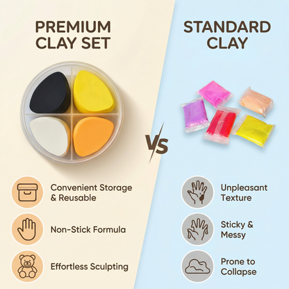 Air Dry Clay Animal Modelling Set