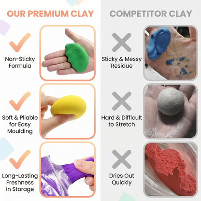 Air Dry Clay Animal Modelling Set