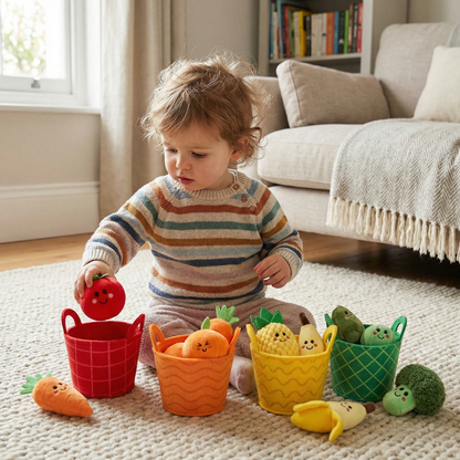 Fruit and Vegetable Sorting Toy Set