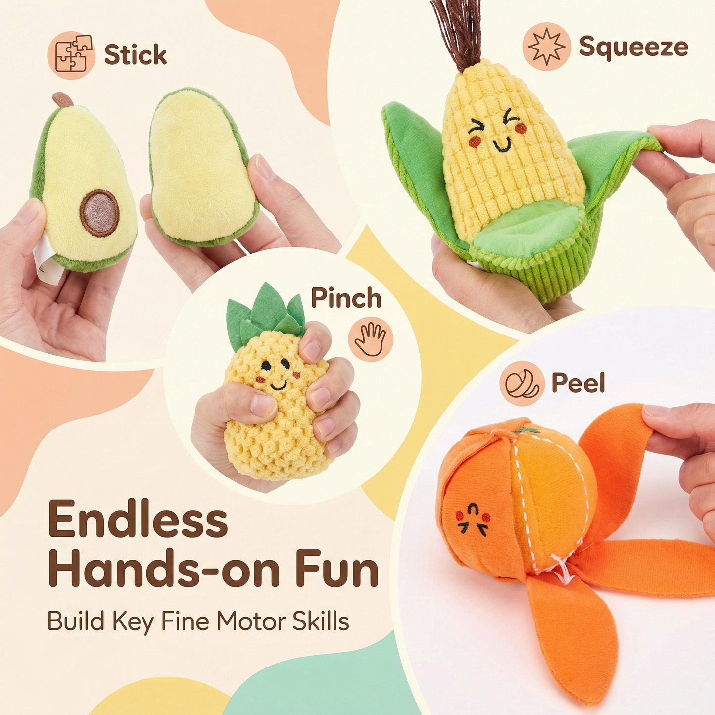 Fruit and Vegetable Sorting Toy Set