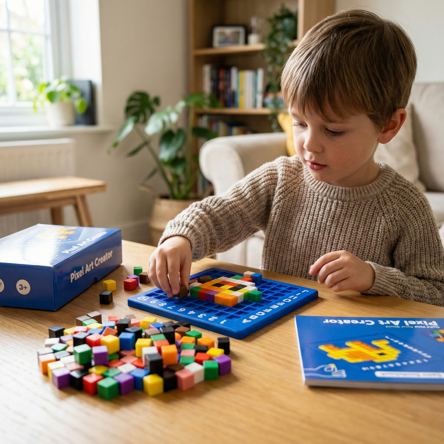 3D Pixel Art Puzzle Cube Set