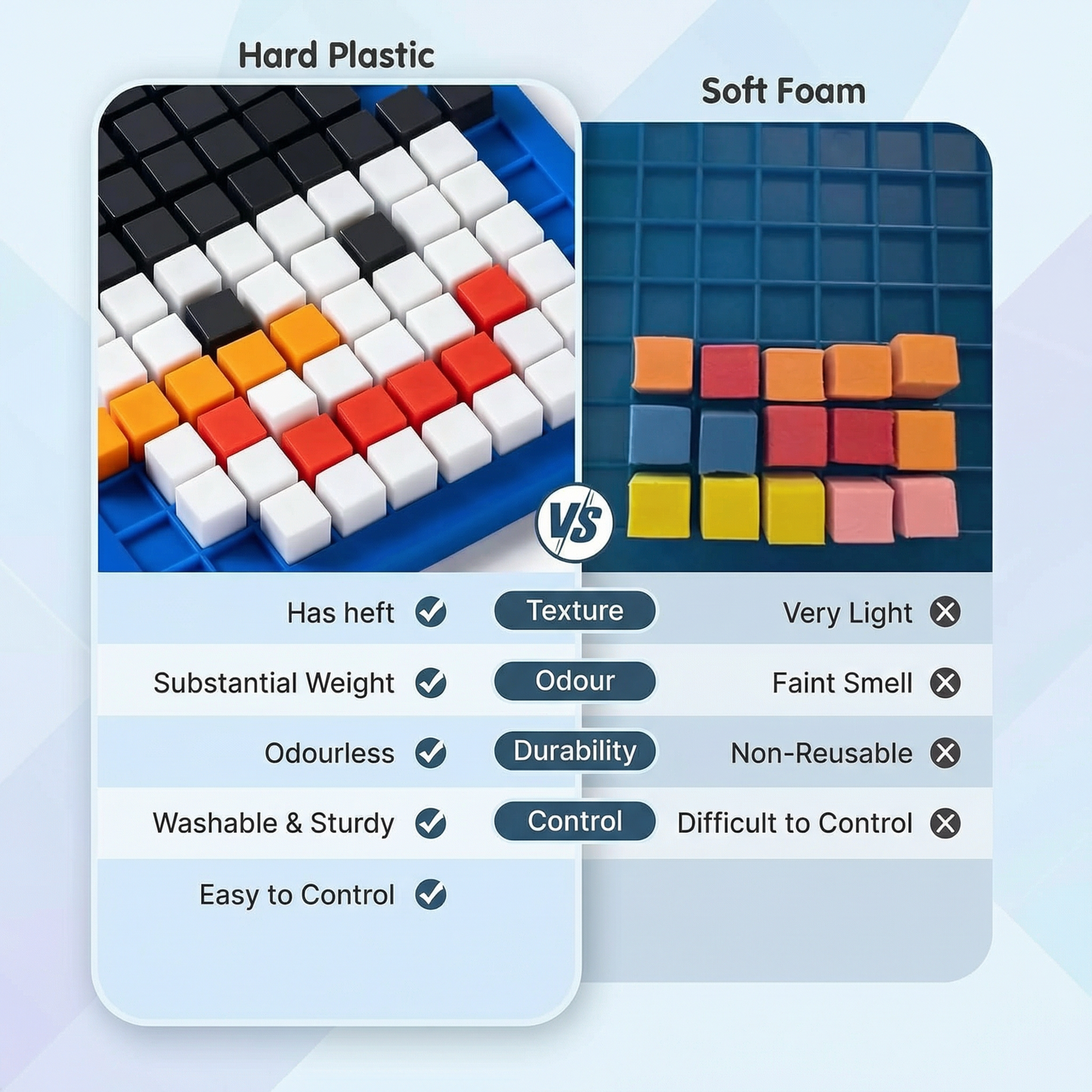 3D Pixel Art Puzzle Cube Set