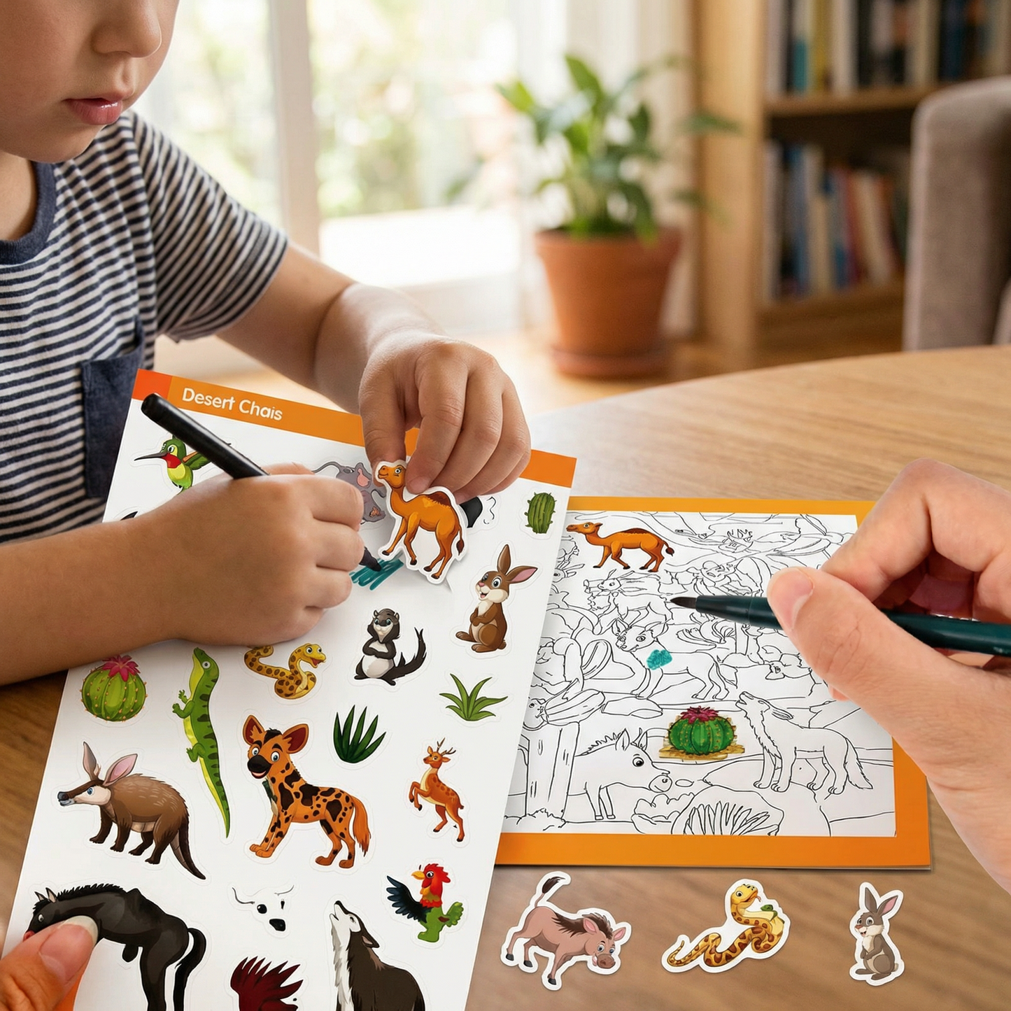Seek and Find Sticker Colouring Book