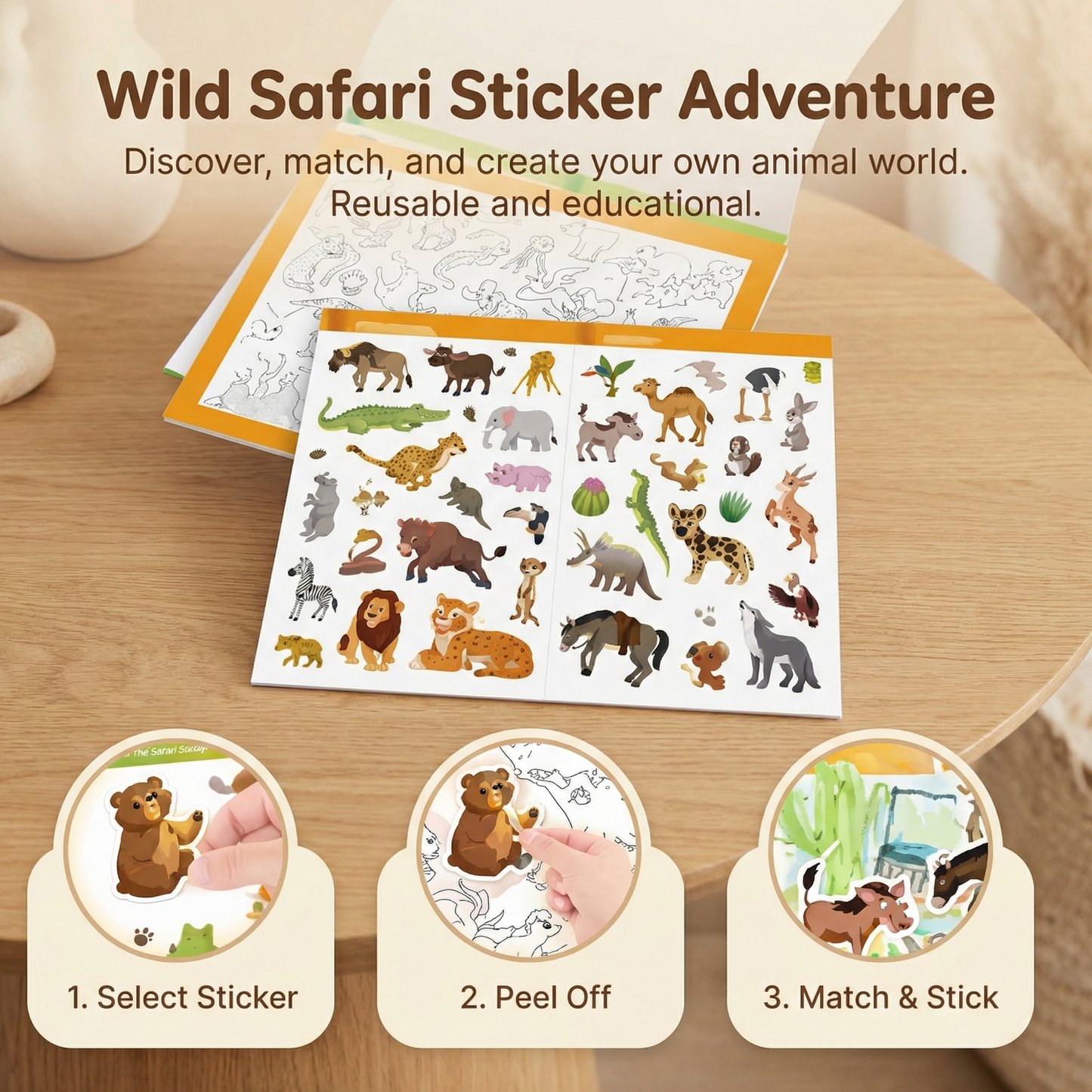 Seek and Find Sticker Colouring Book