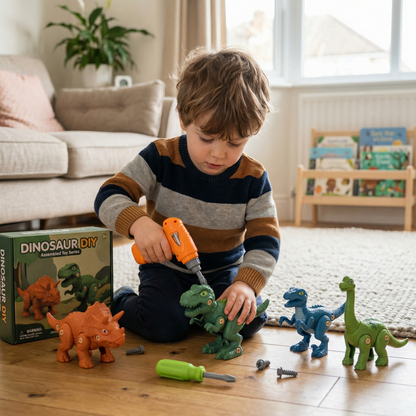 Dinosaur Construction Screw Building Set
