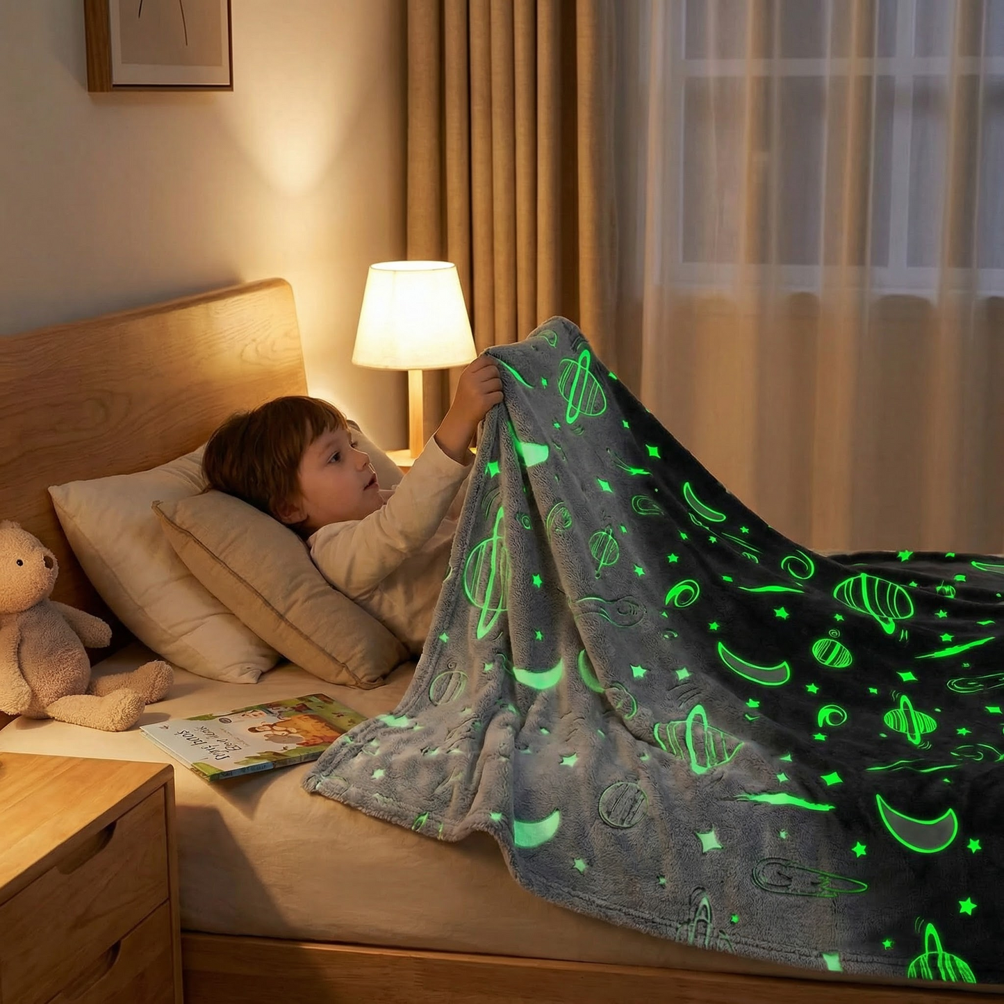 Glow in the Dark Star Cuddle Blanket